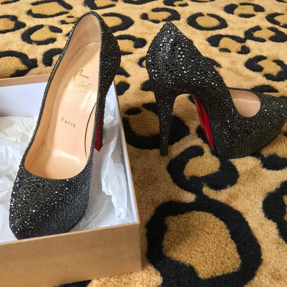 Louboutin Daffodil Heels in Swarovski crystals - Picture 6 of 8